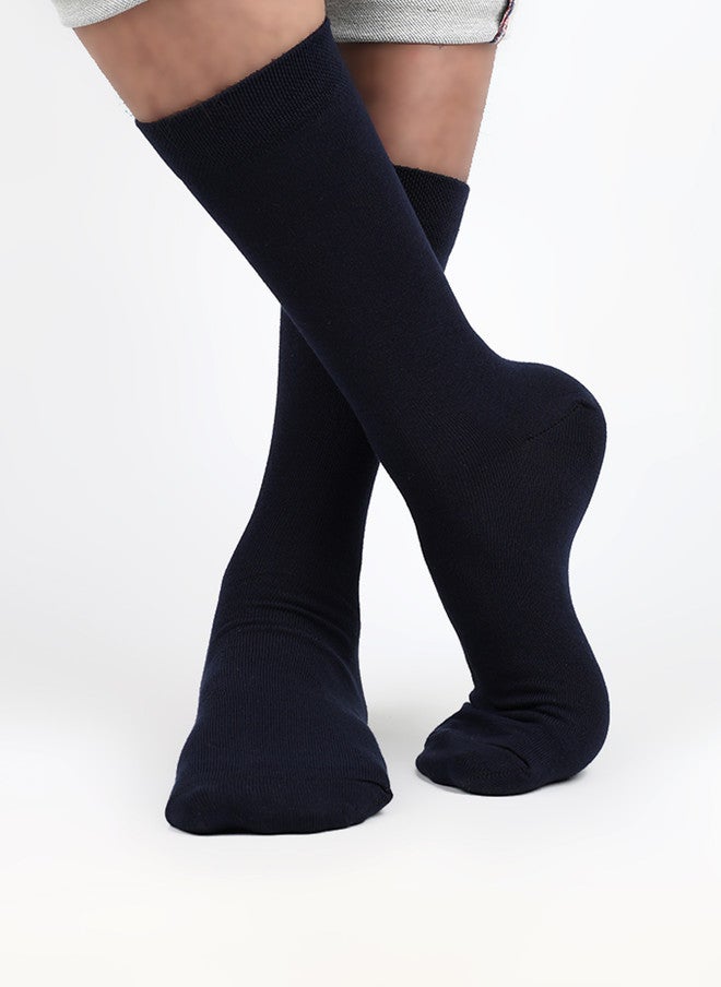 FOOTPRINTS FOOTPRINT Men 5 Pairs Anti Odour Organic Cotton Calf-Length Solid Bamboo Formal Socks - Image 2